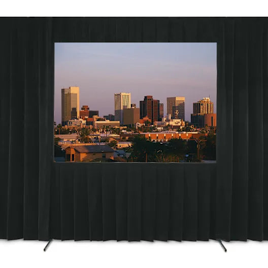 Da-Lite Fast-Fold Truss Drapery Kit 16X27-6 UV HDTV 16:9 180 X 318 - Black Drapes - Screens and Projectors