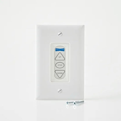 Da-Lite 3-Button Low Voltage Projector Screen Wall Switch - Screens and Projectors