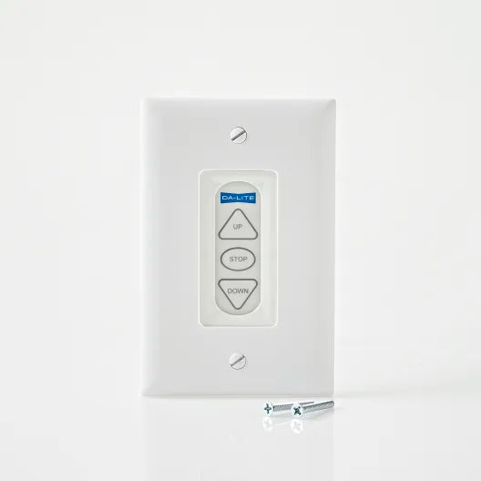 Da-Lite 3-Button Low Voltage Projector Screen Wall Switch - Screens and Projectors